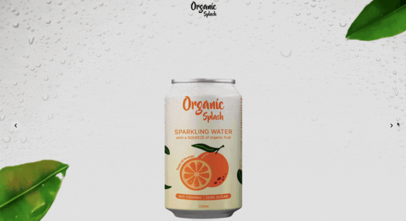 Organic Splash — design 1